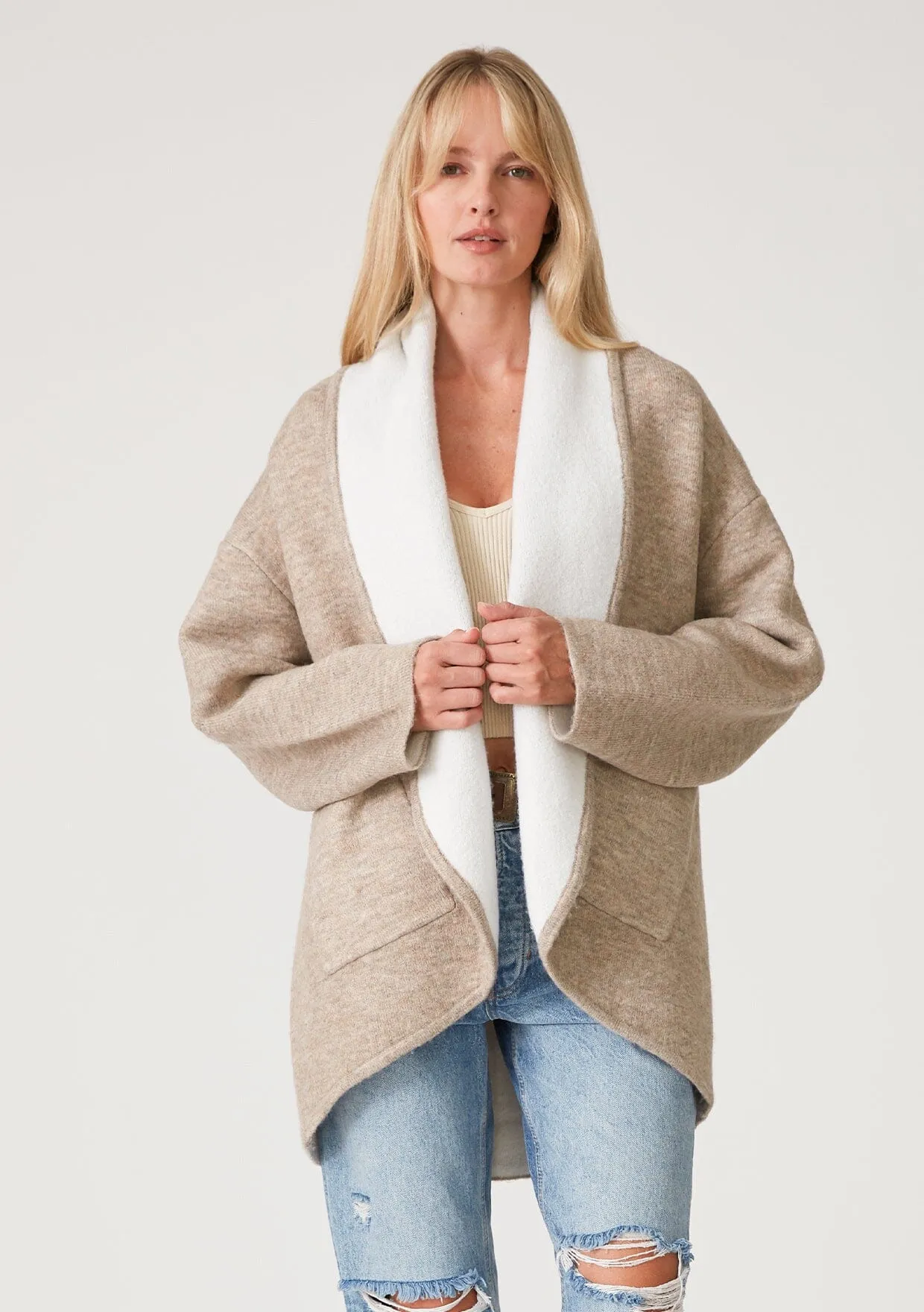 Simone Two Tone Cardigan