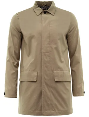 Stuart Mac Trench Coat with Pockets In Stone