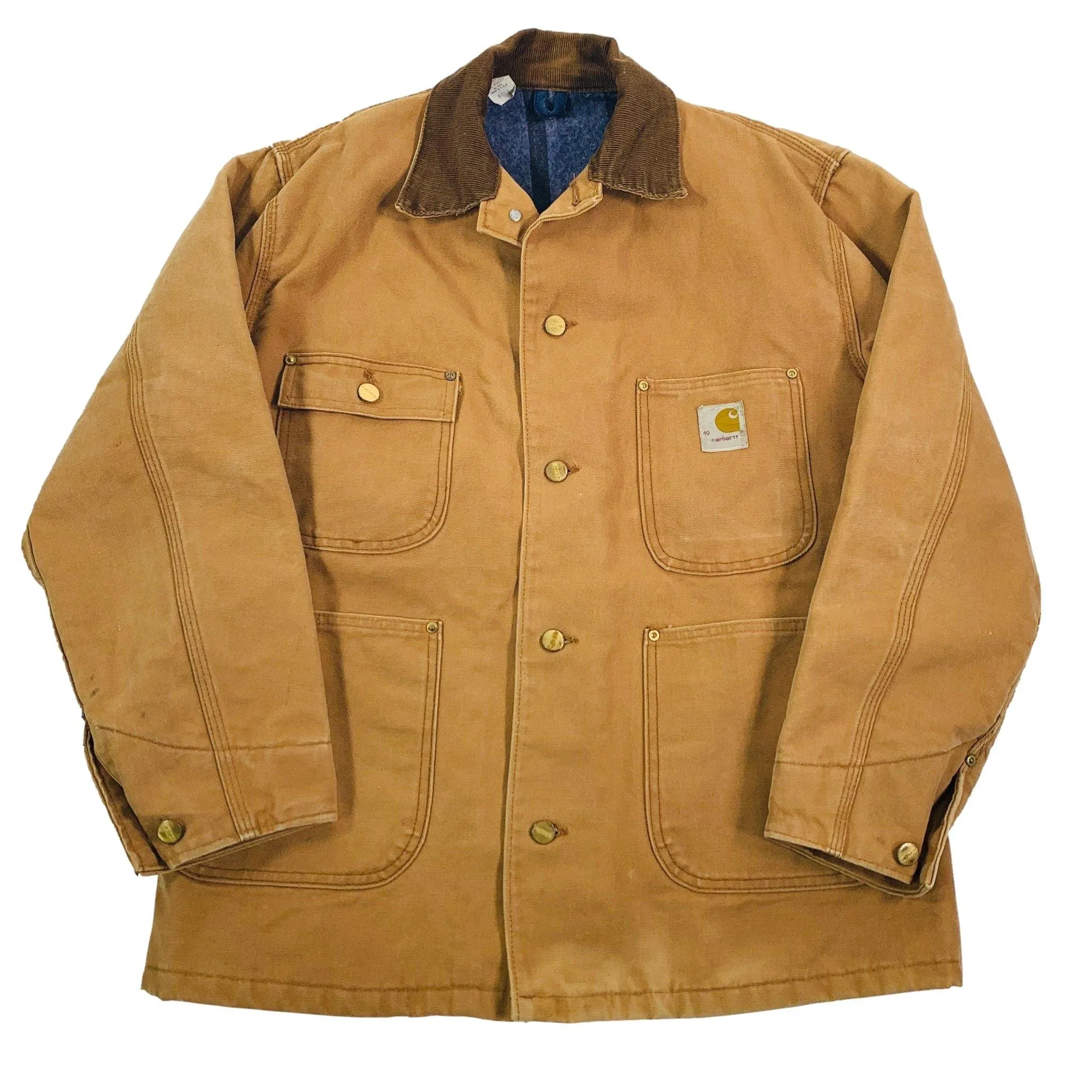 Vintage Carhartt "Blanket Lined" Canvas Chore Jacket