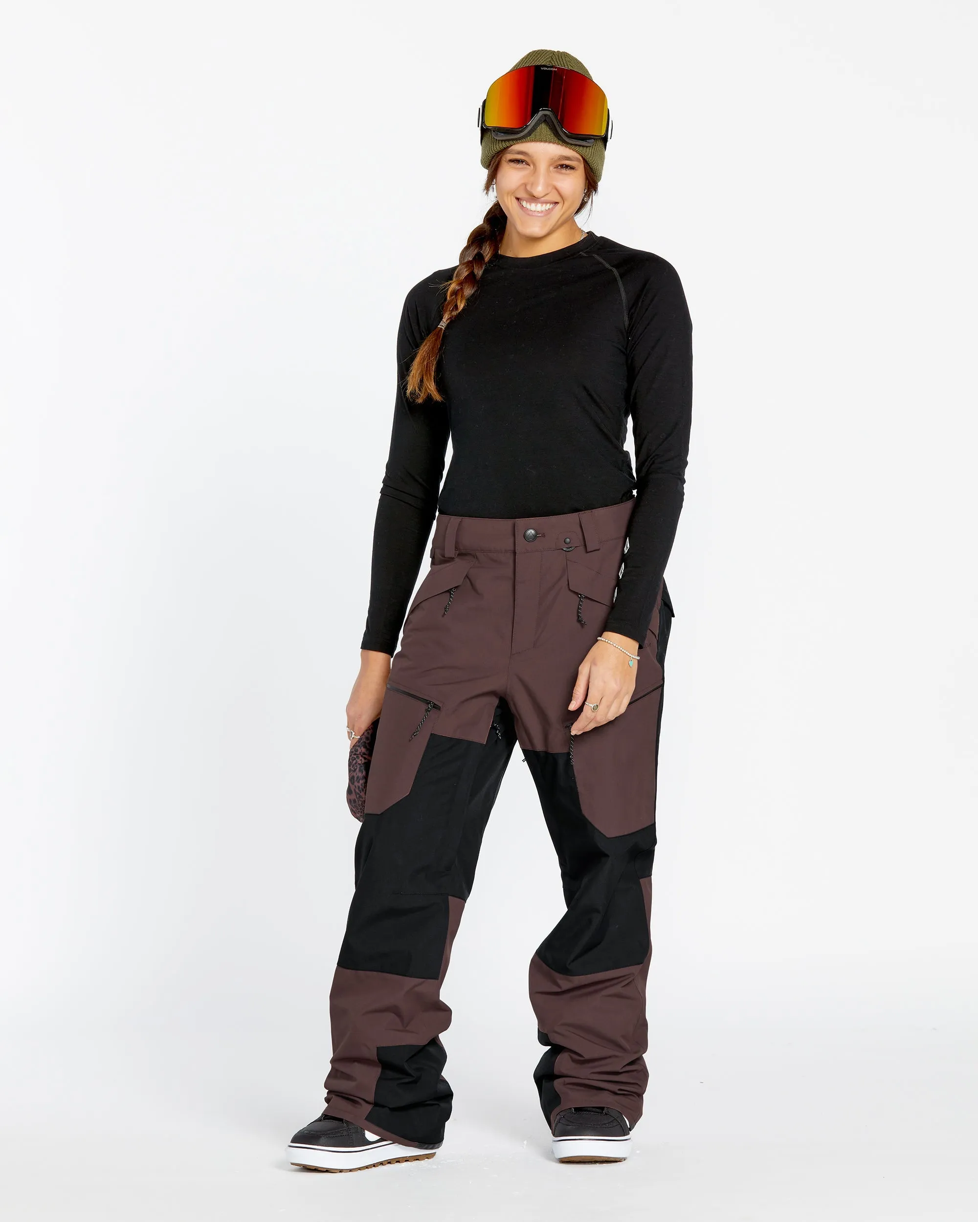 Womens Stone Mica 20K Pants - Mahogany