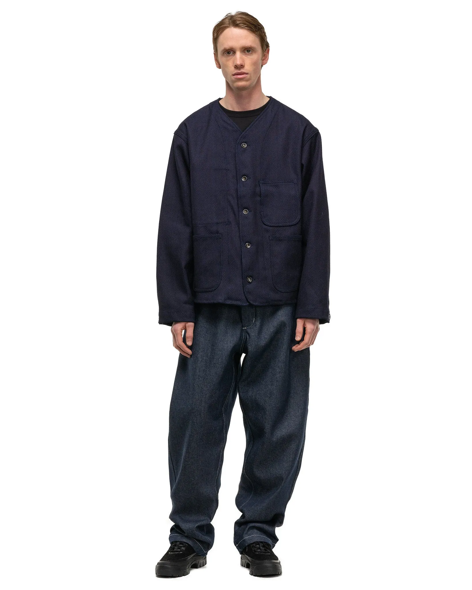 WORKADAY Engineer Short Jacket Dark Navy Cotton Heavy Base